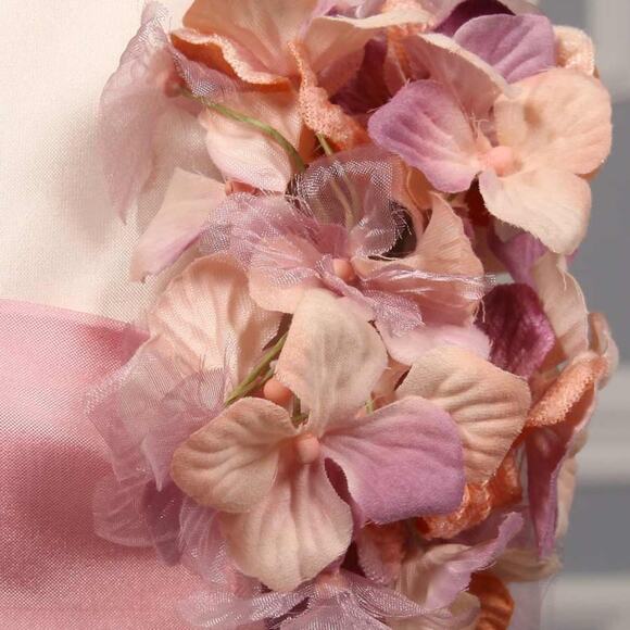 Us Angels 276L Ivory an Pink Flower Girl Dress - Picture 5 of 7